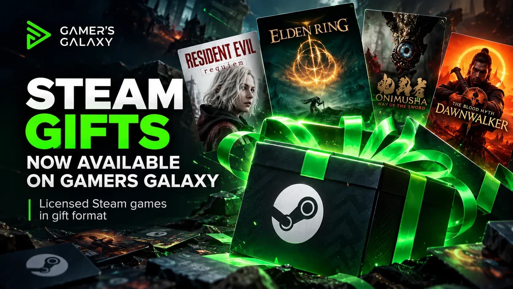 Steam Gifts Are Now Available on Gamers Galaxy! Save Up to 80% on Steam Games